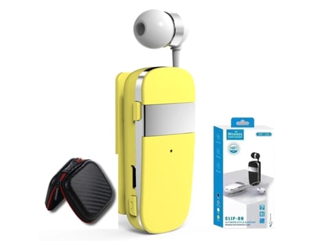 K55 Auscultadores Bluetooth 5.2 com Fio Clipe Sem Fio em Chamada de Auscultadores Lembrar Vibração Business Headset Handsfree Earbuds