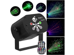 Projetor De Luz De Discoteca Ktv Com Led Rgb Para Festa Em Clube - Luz De Palco A Laser Estroboscópica Uv Com Padrão 480, Controle Remoto E Alimentaçã