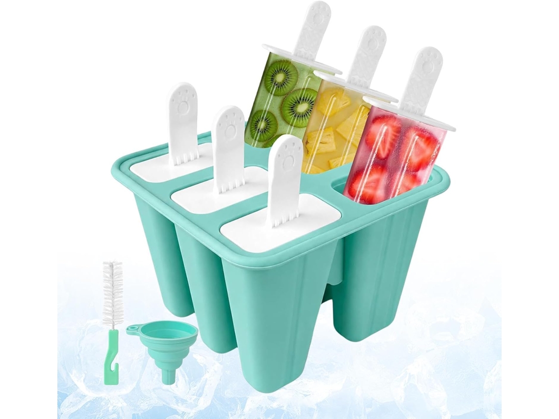 Forma Antiaderente Para Sorvete Com 6 Cavidades Sobremesas Congeladas
