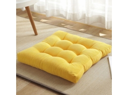 2026 almohada Cuadrada para Suelo Meditación Yoga 18x18 Pulgadas Amarillo Brillante Suave Cómoda