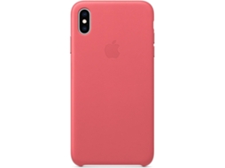 Capa APPLE iPhone XS Max Leather Rosa