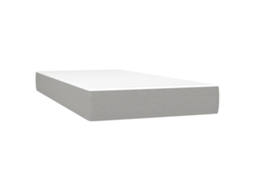 Pocket Spring Bed Mattress, Pocket Spring Bed Mattresses Vidaxl Cinzeto Tecido (90 X 200 Cm)
