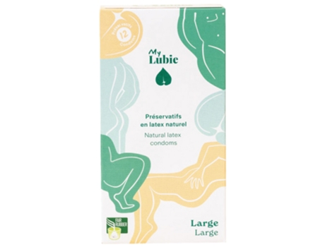 Preservativos grandes de látex natural 12 preservativos MY LUBIE