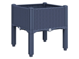 Garden Planter, Garden Planters Vidaxl Cinzeto Polipropileno (40 X 40 X 42 Cm)