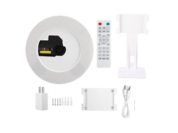 Reprodutor de Cd Portátil de Parede Yr Q100 com Bluetooth, Alarme, Usb, Controle Remoto S/MARCA