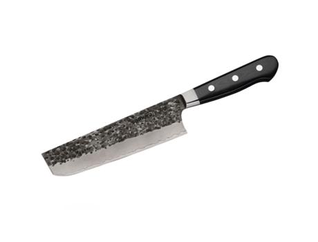 SAMURA Pro-S Lunar Kitchen Nakiri Faca 177Mm Martelado Japonês Aço Damasco 61 Hrc