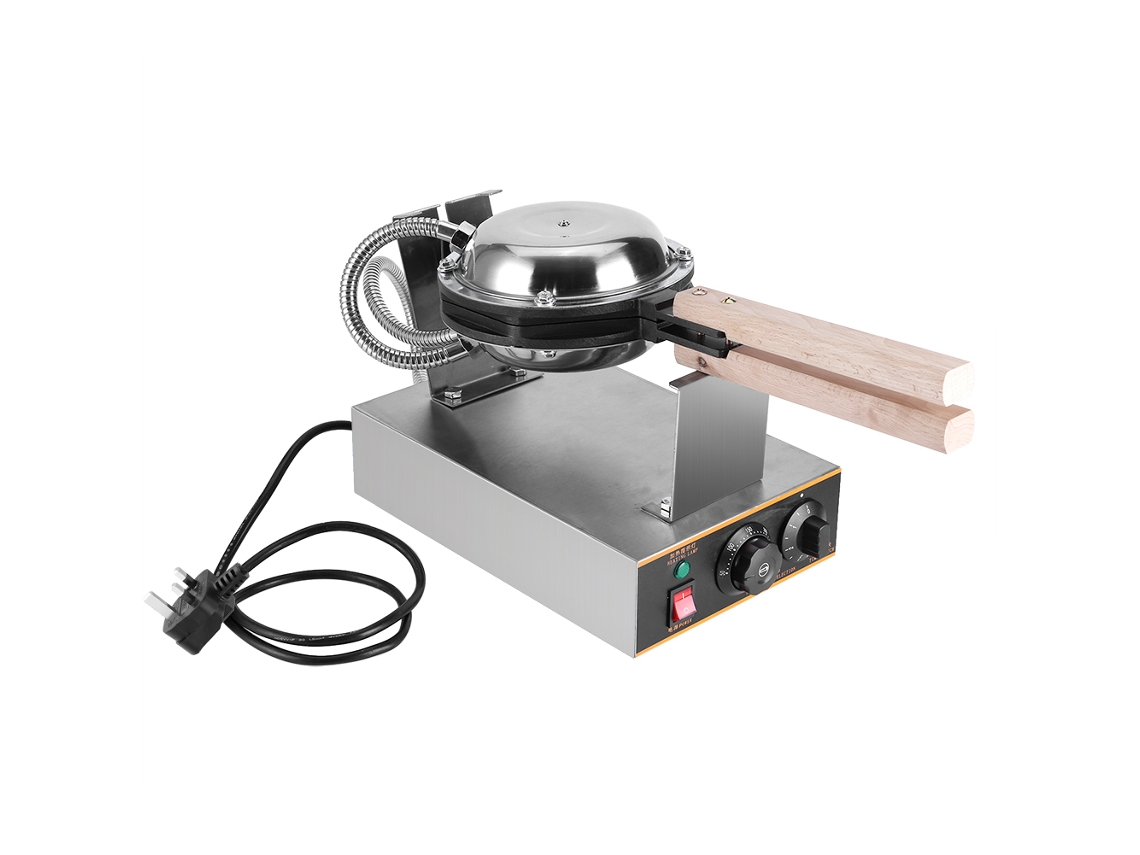 Máquina De Waffle De Ovo Comercial Laxiscreed Em Aço Inoxidável 220v Uk