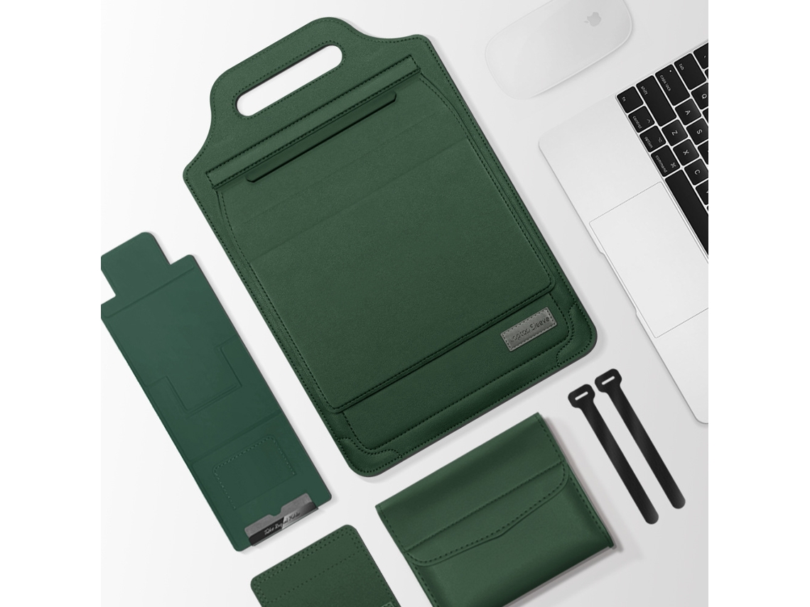 Lurelia Bolsa Universal Com Forro Para Portátil 15,4/15,6/16,1 Polegadas, Apple Macbook/huawei, Verde