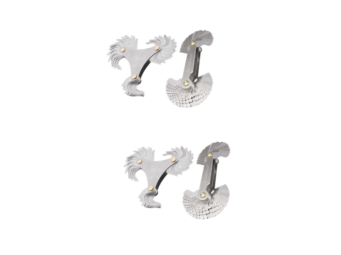 Conjunto de 4 Ferramentas Rotativas para Medição de Roscas Internas, Métricas e Americanas. SFUSHOS
