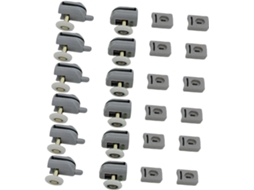 Conjunto De 12 Rodízios Para Porta De Box, Rodízios De Plástico Para Portas De Vidro, Silenciosos E Gokoco