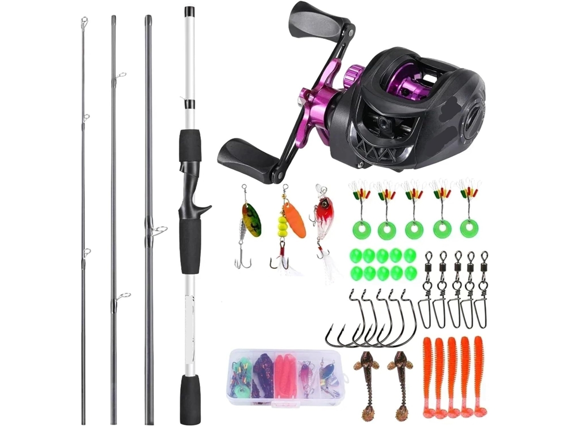 Kit de Pesca com Anzóis, Bóias e Linha S/MARCA