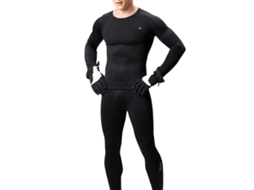 Roupas Interior Térmica, 2 Peças, Hombre, Invierno, Forro Polar, Gola, Manga Longa, Calcinhas, S/MARCA