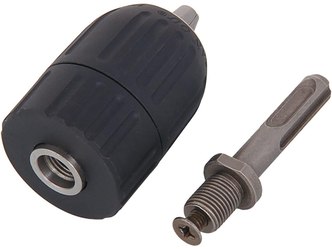 Mandril De Pinça Precisão Profissional 13 Mm Sem Chave Com Adaptador