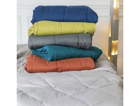Manta de Cama com Efeito Penugem Gengibre 240 X 260 Cm TOISON D'OR