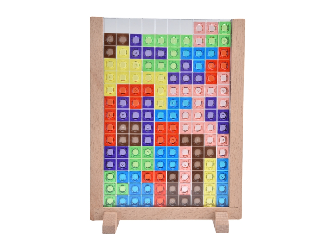 Ats bloques de Quebra cabeça de Madeira Coloridos para Crianças, Brinquedo Educatsivo Interatsivo, Jogo de Tabuleiro, Presente
