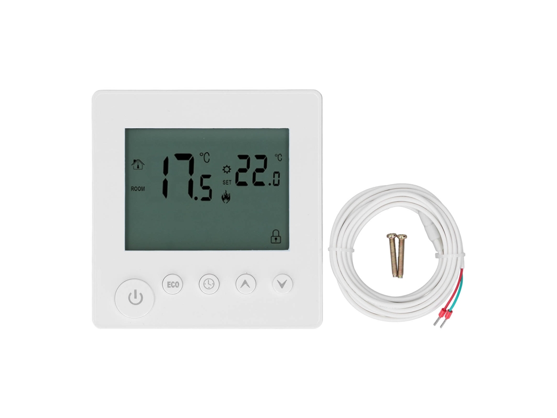 Termostato digital de alta potência 4500W para aquecimento elétrico de piso AC 90V 240V | S/MARCA