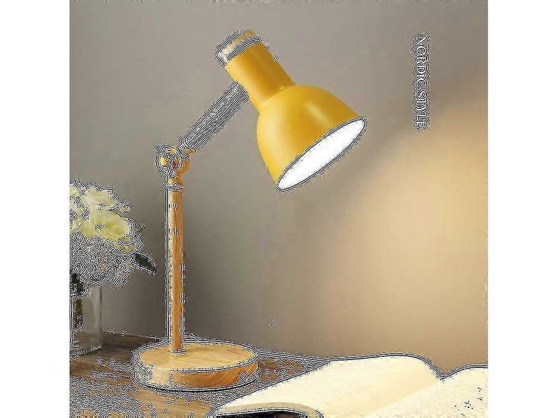Scandinavian Folding Table Lamp - Wooden Art Iron Frame With Soft Led Lightyellowcool White