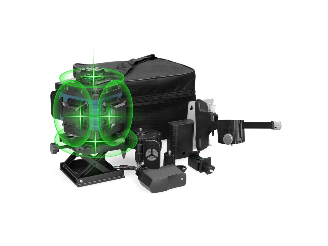 Nível Laser 16 Linhas Auto Nível 3° Bateria de Lítio S/MARCA