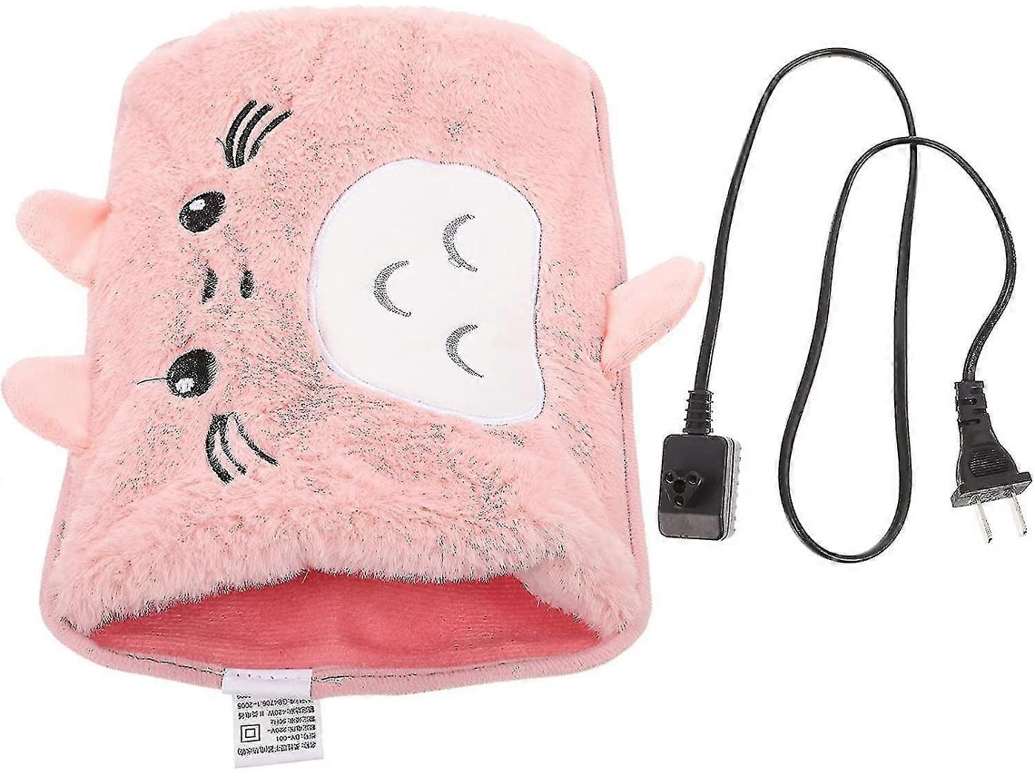 Bolsa De Água Quente Elétrica Recarregável Com Capa De Lã Macia Para Dores Menstruais, Dores Musculares, Dores Nas Costas, Rosa AQUAFORGE