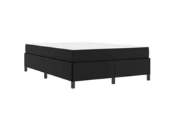 Conjunto 1 Estrutura Da Cama Vidaxl Preto Tecido (140 X 190 Cm)