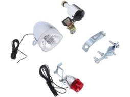 Kit De Farol E Lanterna Traseira Com Dínamo Para Bicicleta, 6w, Todos