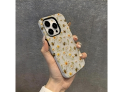 Capa Para Iphone 17 Pro Com Película Dupla Brilhante Hz1398 Com Efeito Bordado.