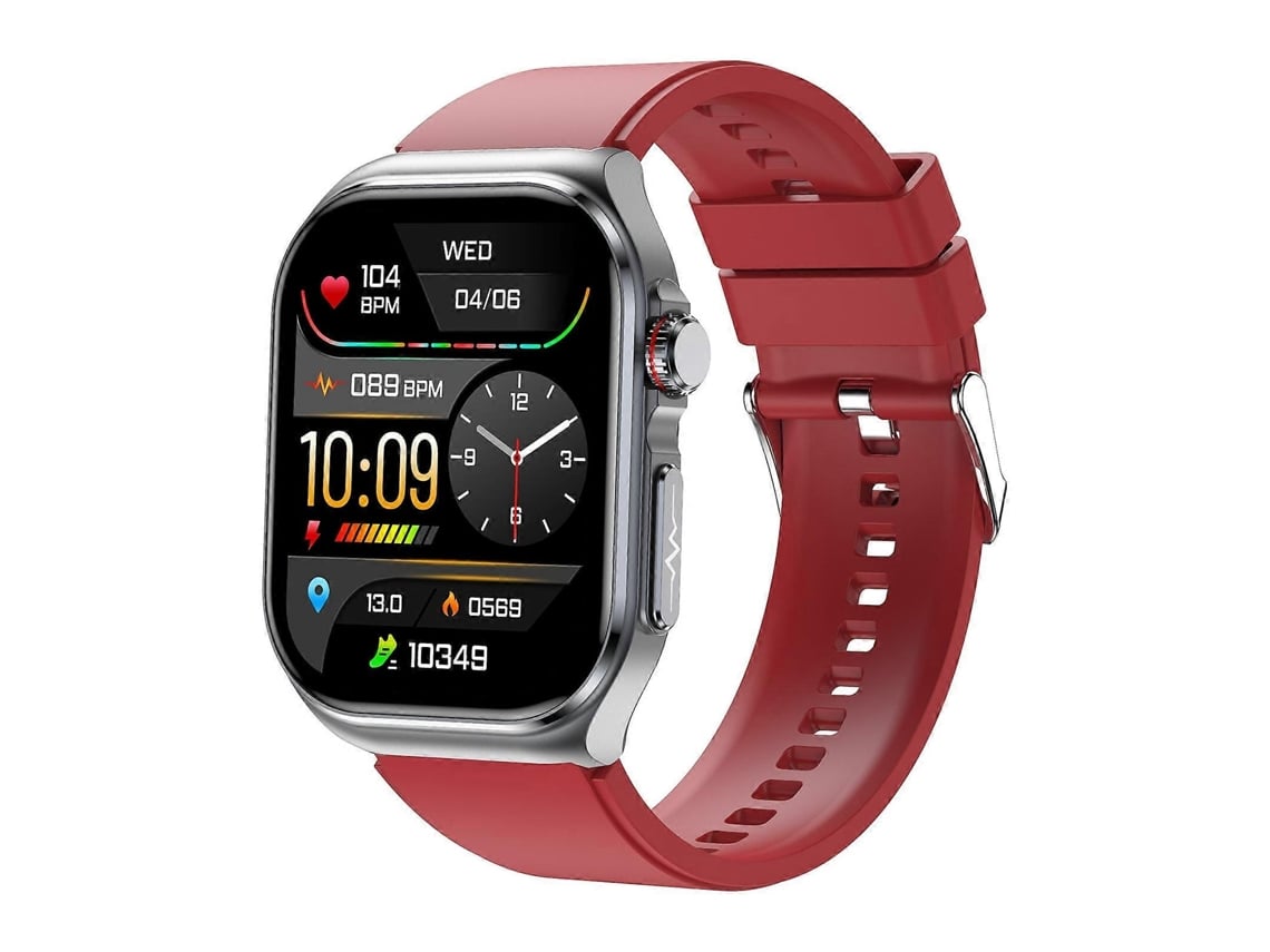 VONKELIOS - Relógio inteligente à prova d'água IP68 com pulseira de silicone de 2,04 polegadas