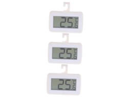 Lurelia Termo-higrómetro Digital, 3 Unidades, Para Frigorífico E Congelador, Alta Precisão, Visor Lcd, Impermeável, Medição De Humidade