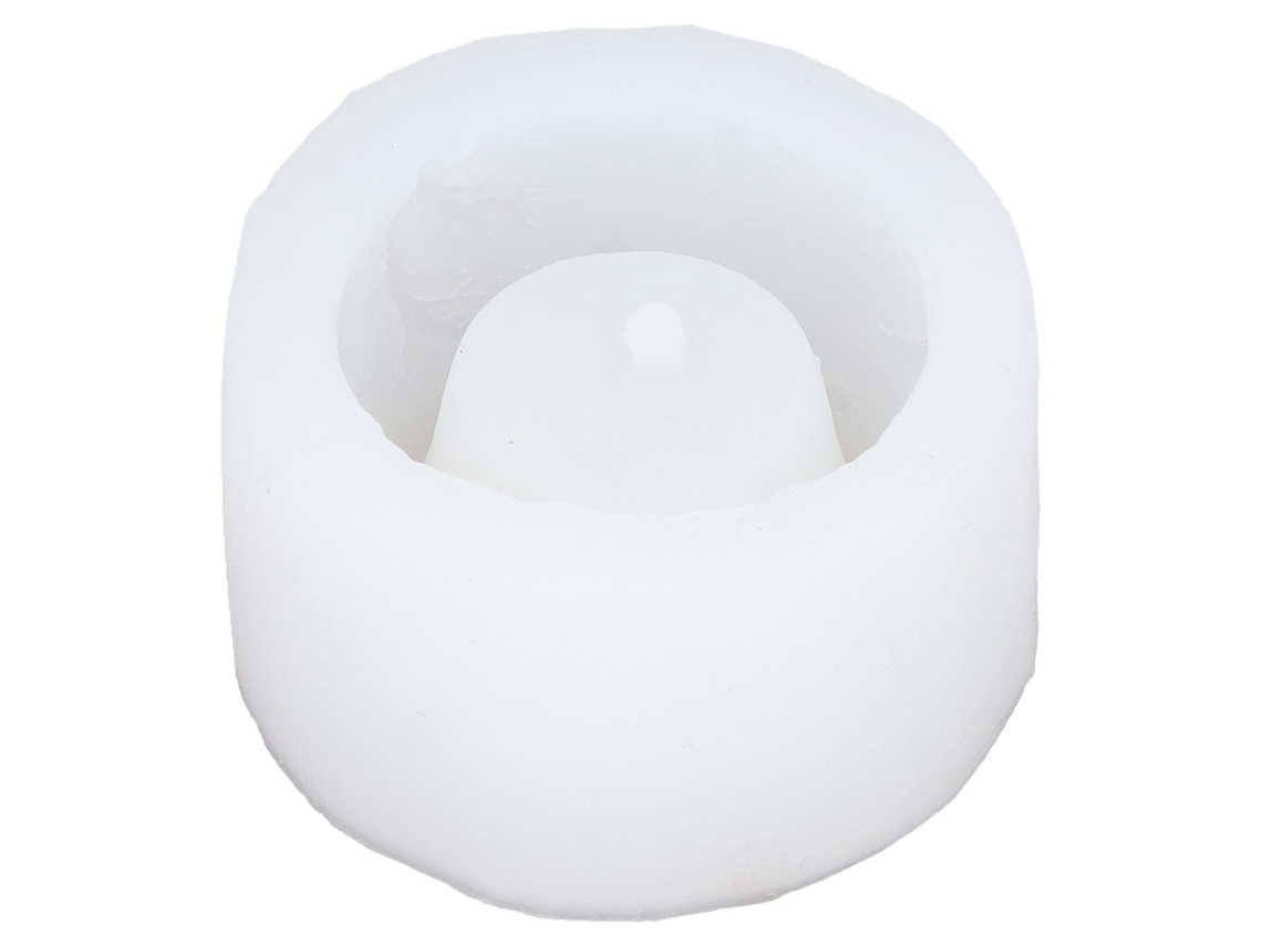Molde Redondo De Silicone Para Vaso Com Orifício De Drenagem