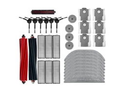 Kit de Acessórios para Aspirador Robô S8 Maxv Ultra com 33 Peças: Cabeça Substituição, Escovas Laterais, Pano de Limpeza, Filtro Hepa e Pó BRILVIBERA