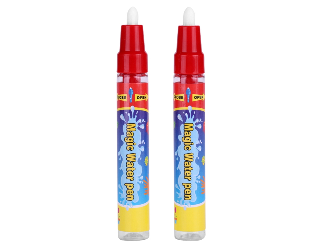 2pcs/set Lápis De Cor Com Água Para Bebê Lápis Mágicos Para Tapete De Pintura Livro Presente Para Crianças