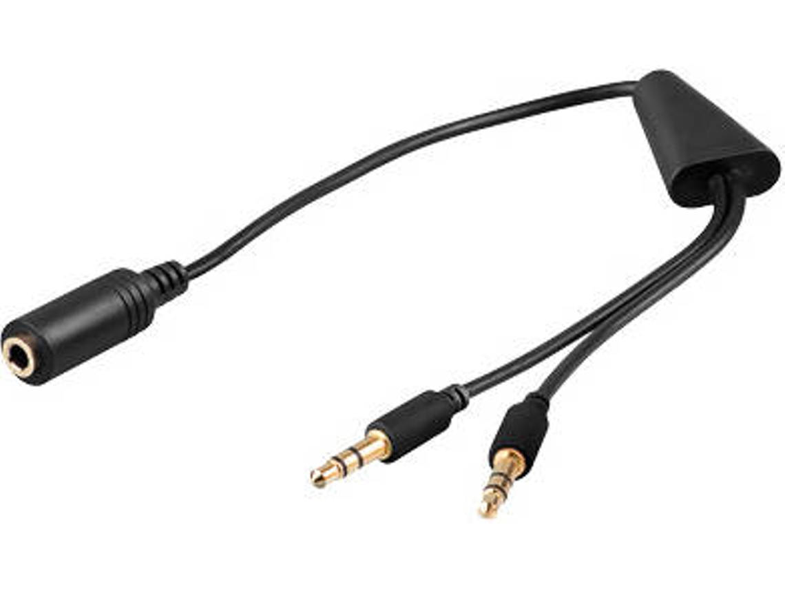 Cabo de Áudio GOOBAY (Jack 3.5mm - 41 cm - Preto)