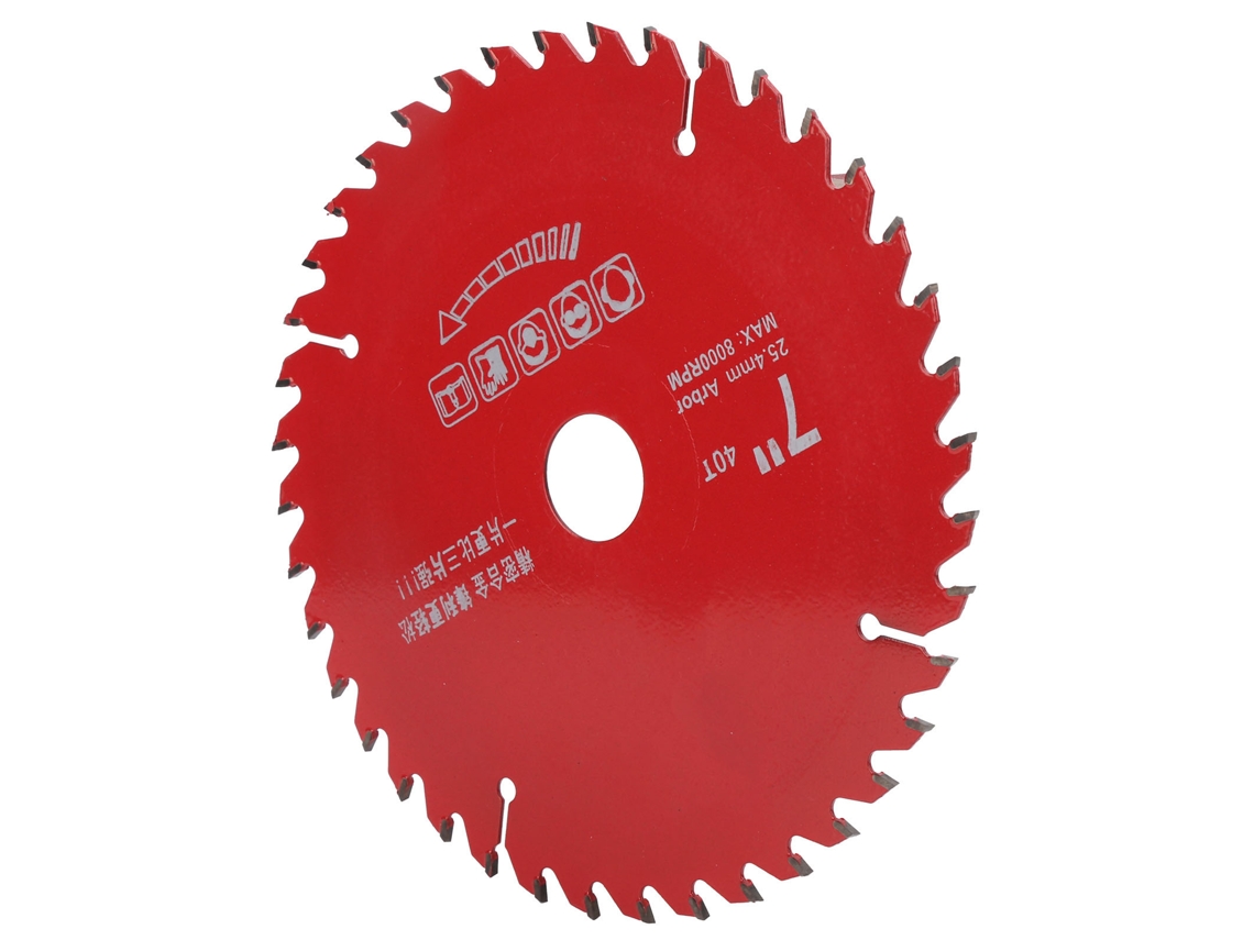 Lâmina de serra circular de carboneto para corte de madeira em aço liga, 7x40 dentes, para serras de enquadramento.