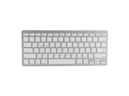 Teclado Bt Ultra Fino Resistente a Salpicos Bilingue Prata para Pc | S/MARCA