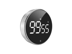 Temporizador De Cozinha Digital Magnético Com Tela Lcd, Ferramenta De Cronometragem 7827,5 Mm Preto 1 Peça Aquaforge