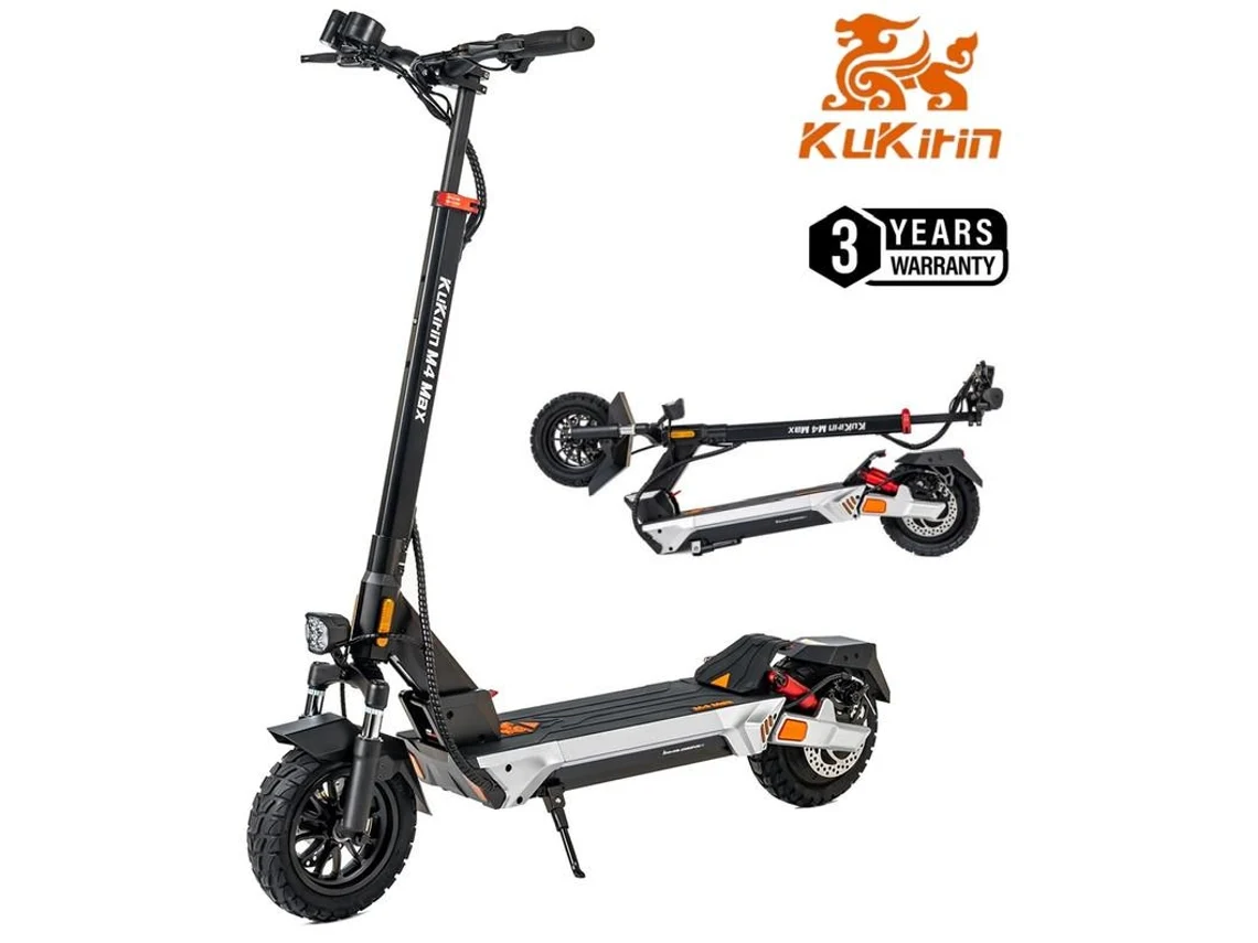 Troinete Elétrica Kukirin M4 Max 800w 48v 18.2ah 45km/h 64km Freios Disco Duplo Amortecedor Mola Nova Versão