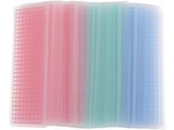 Pacote com 90 folhas de fita adesiva decorativa Washi, 60 mícrons, com impressão quadriculada, ideal para mesas.