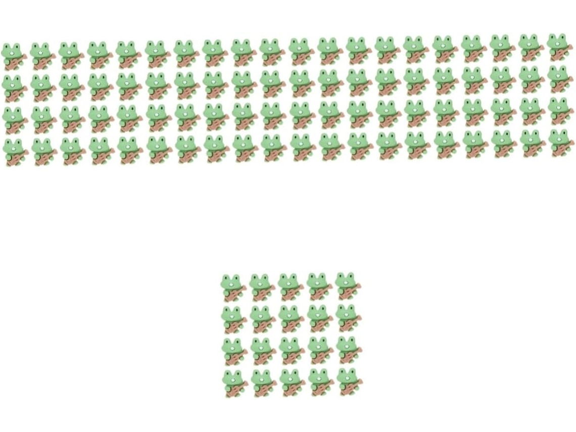 100 Unidades De Alfinetes Decorativos Em Formato Sapo E Guitarra,