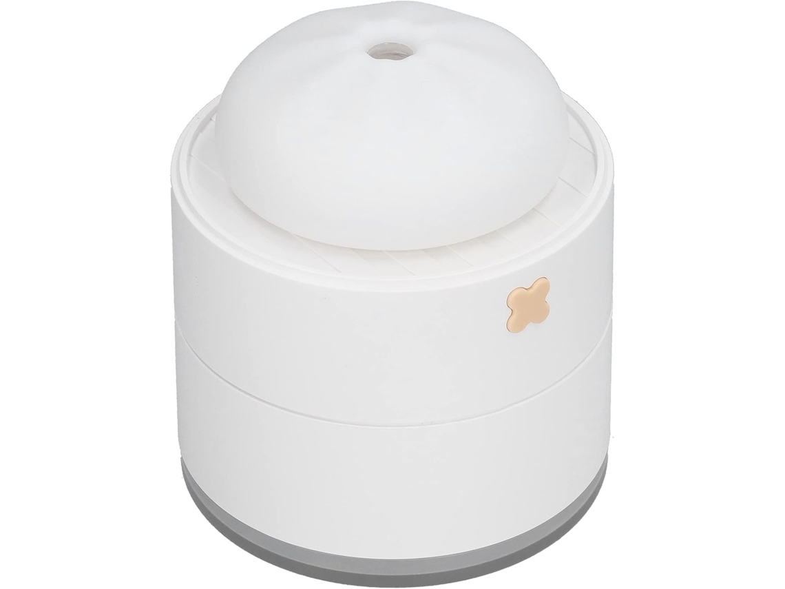 Umidificador Usb De 400ml Com Modos Ajustáveis. Design Fofo Pãozinho Vapor Para Relaxamento E