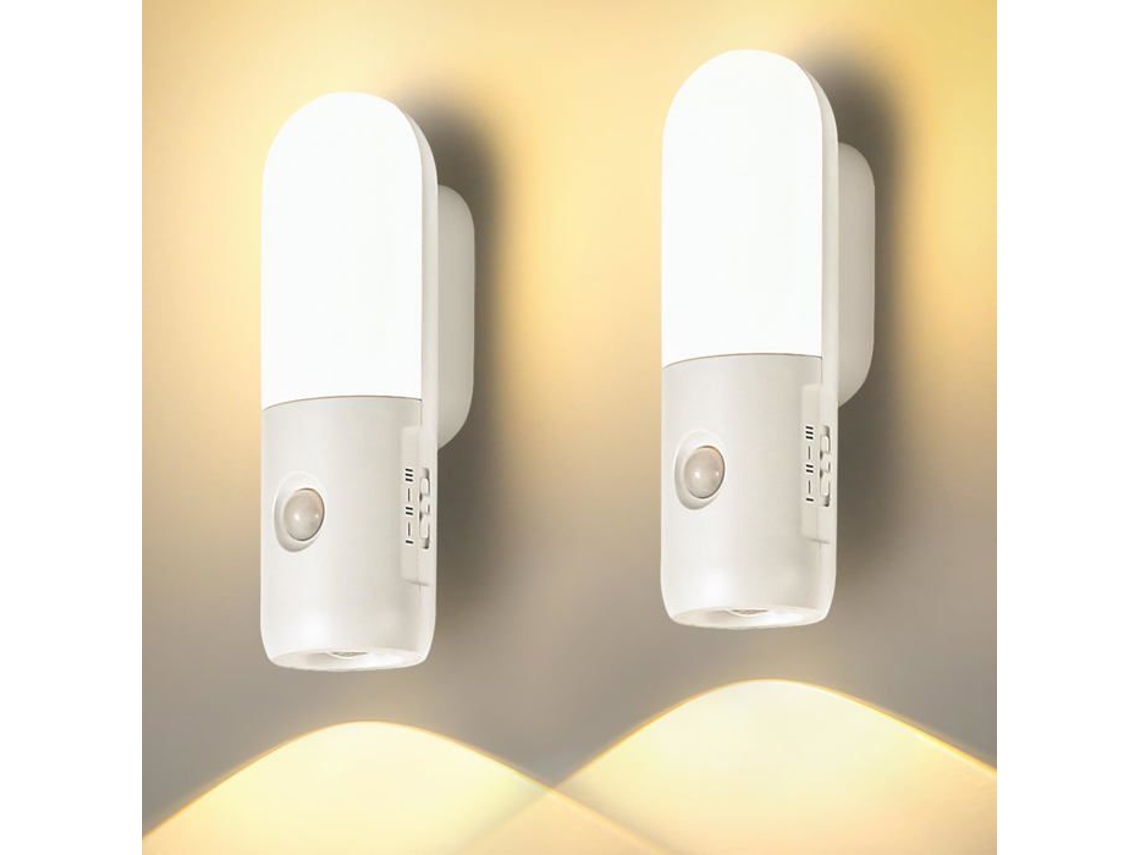Luz Noturna Recarregável, Kcvv, 1200mah, Detector de Movimento, 3 Modos de Luz, Instalação Magnética BRILVIBERA