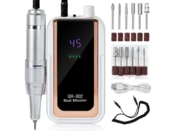 45000rpm Elétrica Unhas Broca Carregamento Usb Arquivo De Unhas Ferramenta De Manicure E Pedicure De Baixo Ruído Branca GERTIZ