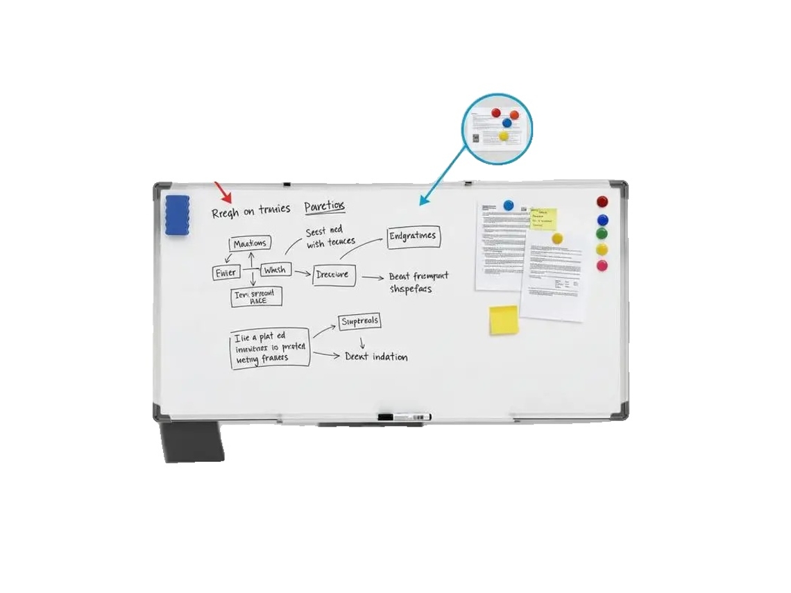 Quadro Branco, Design Magnético, Materiais Duráveis, Marfim