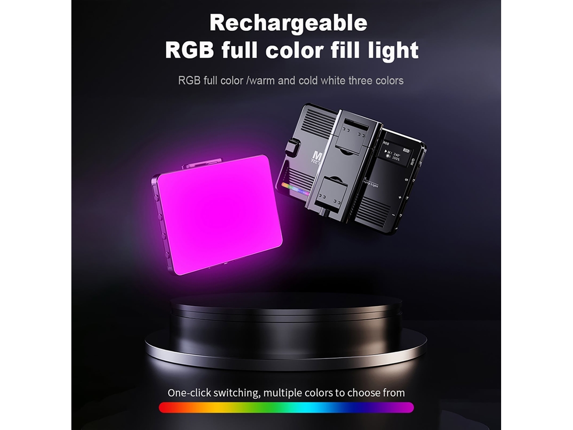 2026 luz Led Portátil para Clipes de Vídeo e Fotografia, Luz Led Mini para Celular e Câmera, Painel Led Compacto