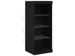 Conjunto 1 Aparador Led Vidaxl Preto Derivados De Madeira (41 X 37 X 100 Cm)