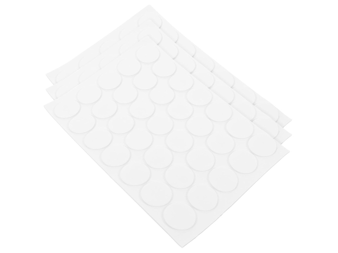 3 Folhas de Adesivos Transparentes Dupla Face, com Forte Aderência e Sem Resíduos, Ideais para CHABERLU