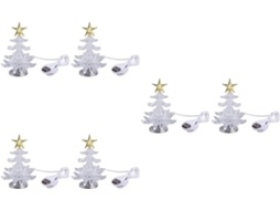 Conjunto De 6 Luminárias De Mesa Em Formato De Árvore De Natal Com Led E Usb. Conjunto De 6 Luminárias De Mesa Em Formato De Árvore De Gokoco
