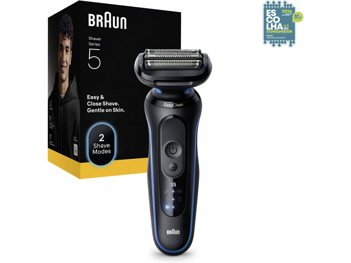 Máquina de Barbear BRAUN Series 5 52-B1000S (Autonomia 60 min - Recarregável)