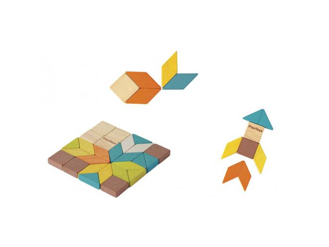 Jogo Tradicional PLAN TOYS Mosaico em Madeira