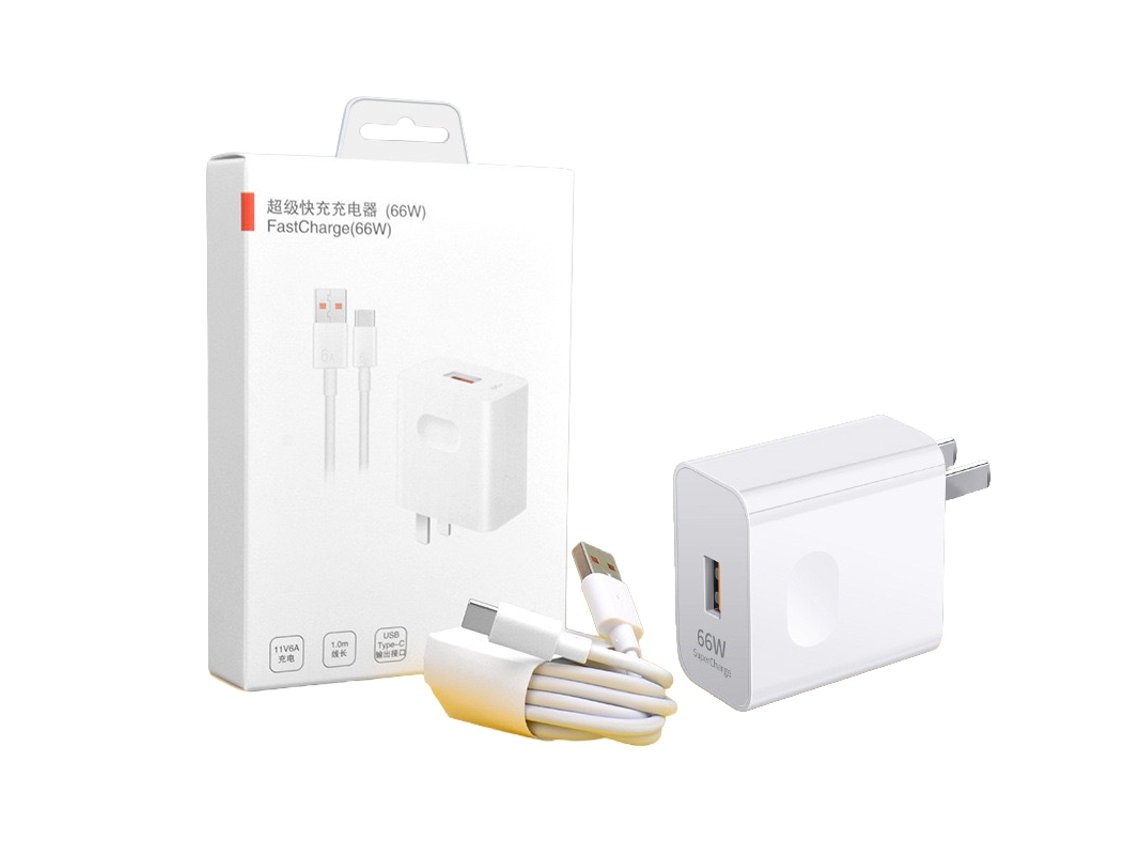 Laxiscreed Carregador Rápido 66w Com Cabo Type-c De 1,5m Para Oppo E Android, Compatível Com Flash Charge