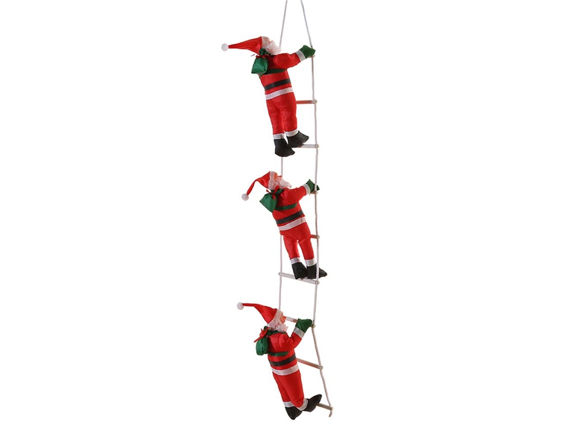 Laxiscreed Décor De Natal Santa Claus Subindo Escadas Para Árvores De Natal Internas E Externas